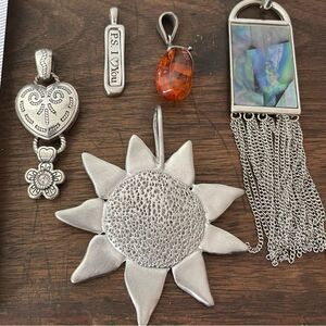 Silver Tone Slide Necklace Collection